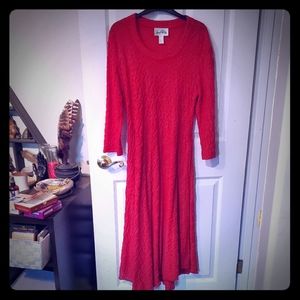 Joseph Ribkoff Red Dress with pockets!